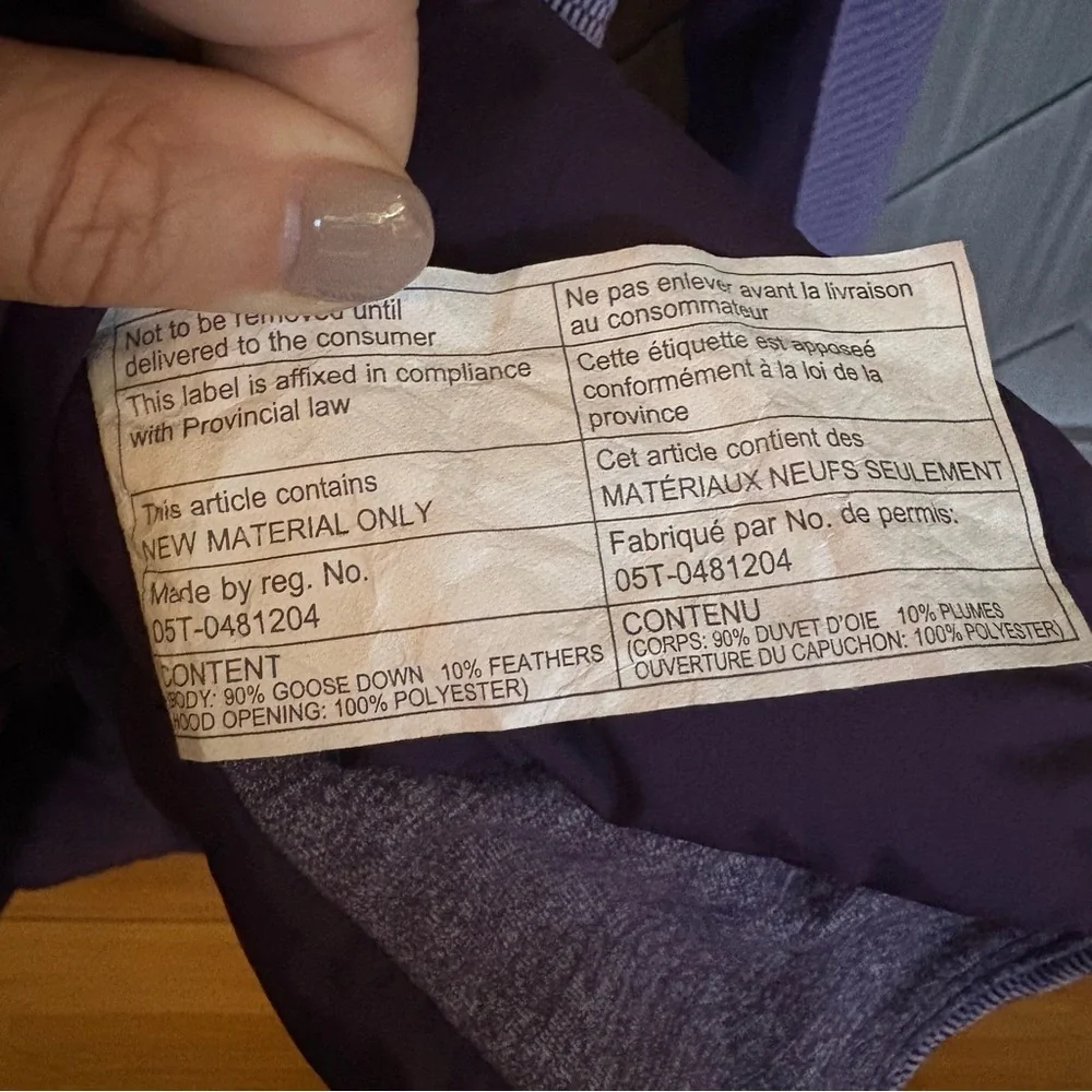 lululemon athletica Purple Puffer Jacket - Picture 10 of 13